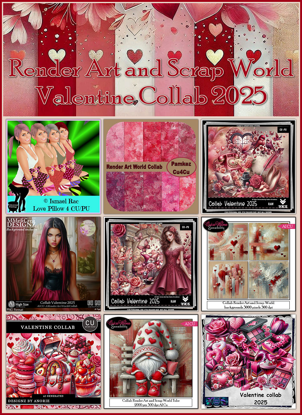 (image for) Render Art and Scrap World Valentine 2025